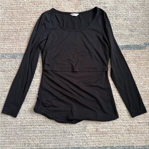 Kindred Bravely - black long sleeve nursing shirt